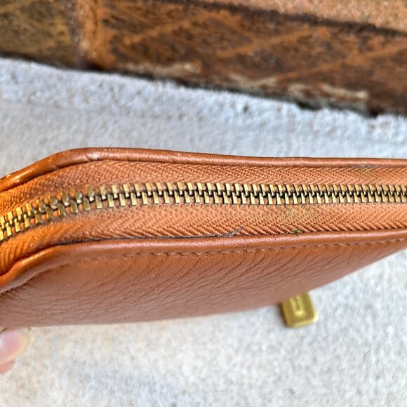COACH Vintage 90s Sonoma British Tan Zip Around Small Coin Purse Cards Wallet - Picture 3 of 7